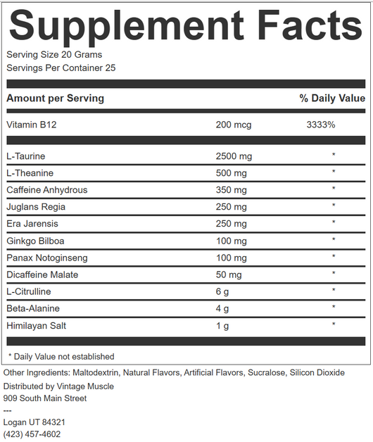 ADRENOSTIM - High Stim Preworkout